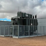 Subestación compacta industrializada de MEINS con transformador de potencia y módulos prefabricados de hormigón