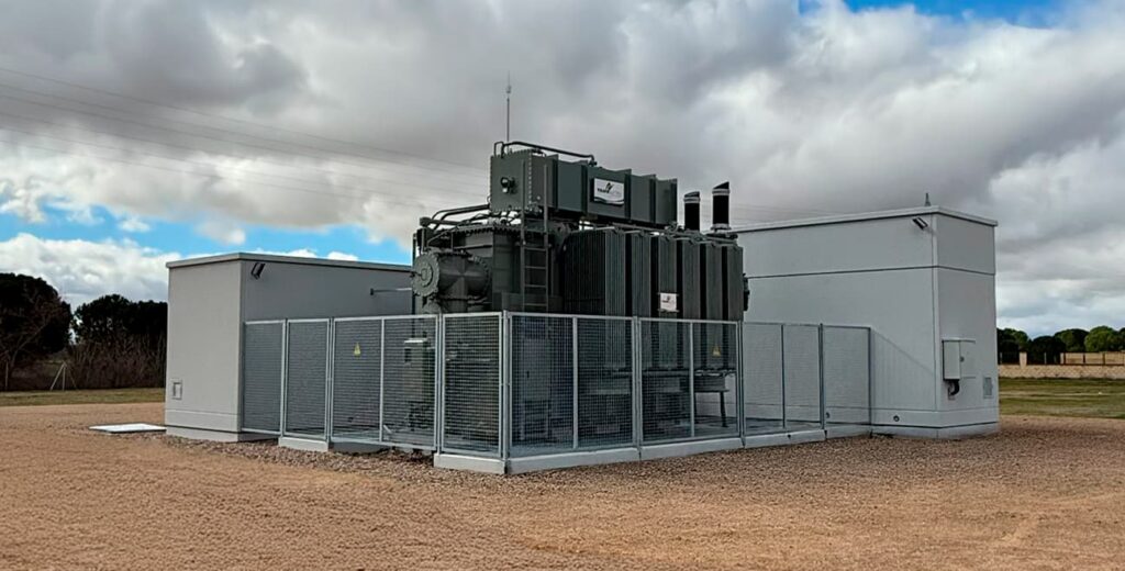 Subestaciones compactas industrializada de MEINS con transformador de potencia y módulos prefabricados de hormigón